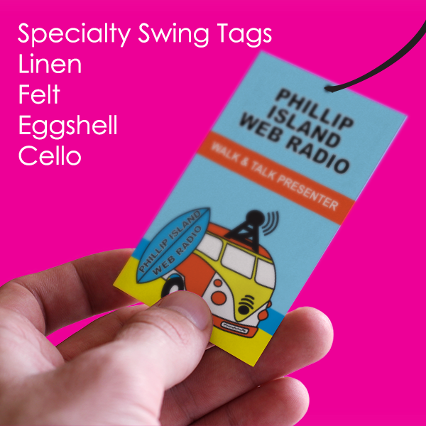 Specialty Swing Tag Specialty Swing Tag